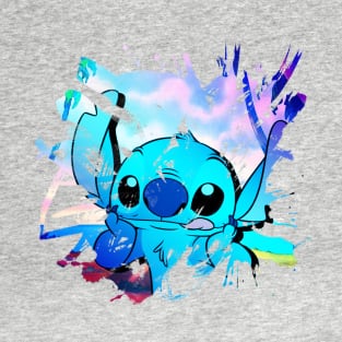 Stitch Splash Paint T-Shirt